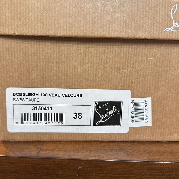 Christian Louboutin size 38 dark grey suede booties - Picture 6 of 9